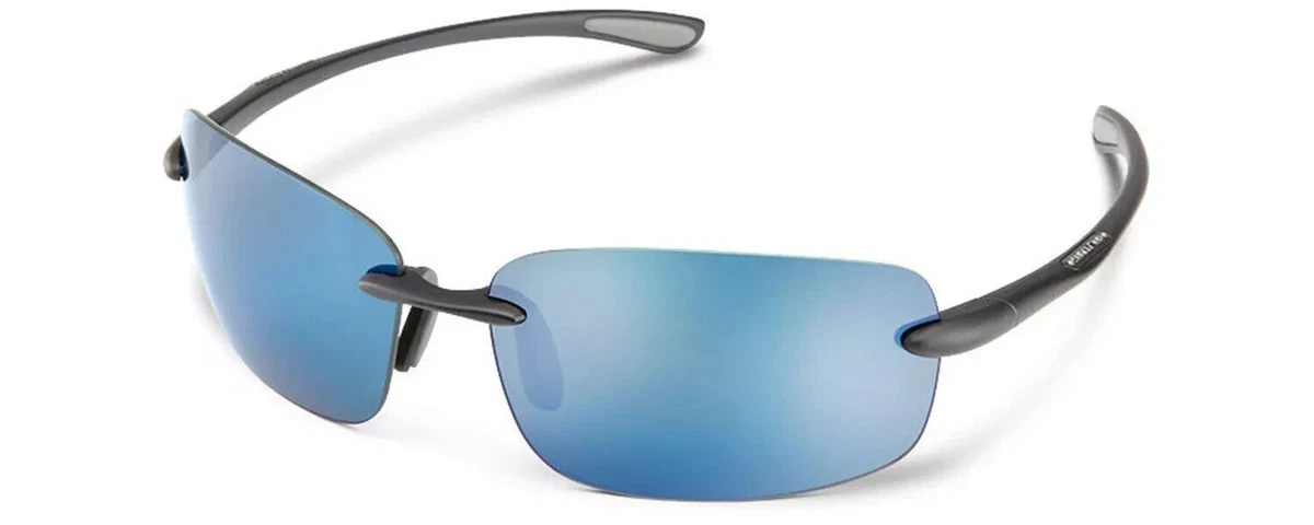 SUNCLOUD Polarized Sunglasses Blue Sport Wrap Frame DZ 21419‎ 21419 Suncloud Polarized Double Up Sunglasses - Clearance - Melton  main image 2