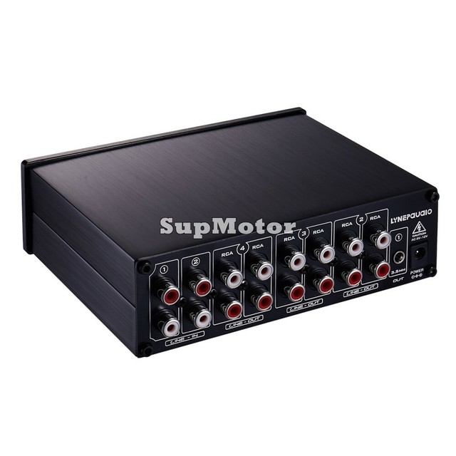 8Channel Preamp Audio Distributor Amplifier Two Input & Eight Output