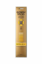 Gonesh Incense Sticks - 4 Packs - Amber - 20 Sticks Per Pack Extra Rich