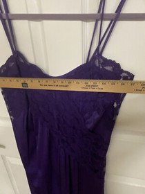 Vintage Purple Cascading Lace Gothic Sexy Sheer Lingerie M