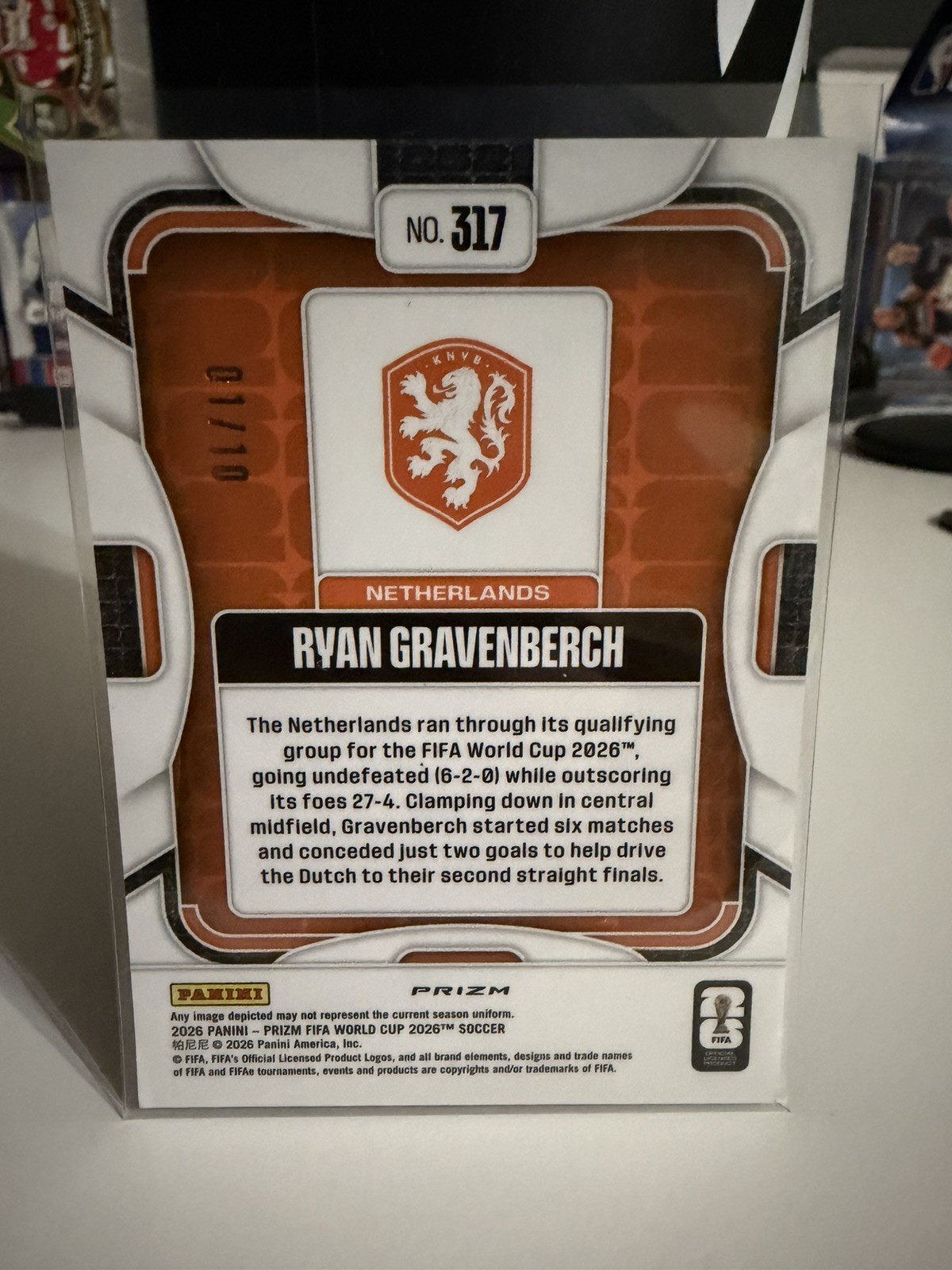 2026 Panini Prizm FIFA World Cup RYAN GRAVENBERCH Preferred Prizms Gold 1 /10 view 2