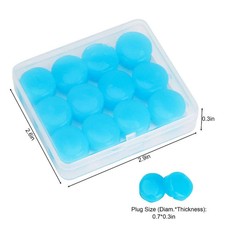 12pc Sleep Reusable Silicone Ear Plugs Noise Cancelling Earplugs Protector Study