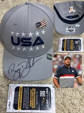 Bryson Dechambeau Signed Team USA Golf Ryder Cup Bethpage Gray Hat JSA COA
