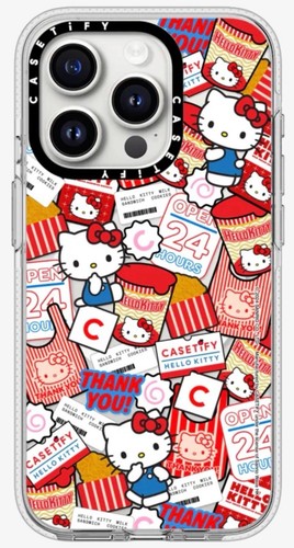 Casetify Hello Kitty Sticker Case Clear Case MagSafe Compatible iPhone 15 Pro - Picture 2 of 10