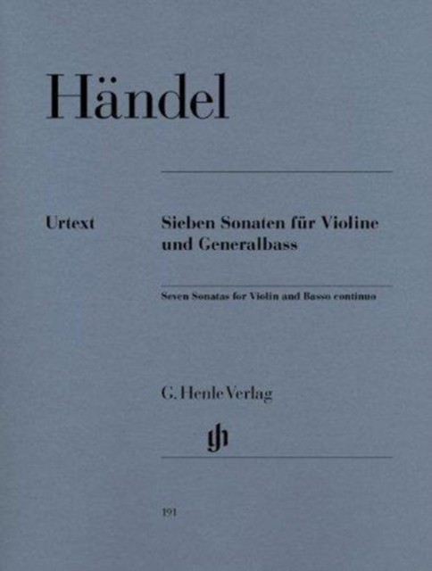 7 Sonaten fr Violine und Generalbass by H NDEL GF PAPERBACK 9790201801919