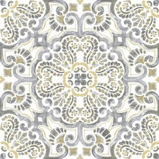 FP2947 Antico Peel Stick Floor Tiles, Multicolor