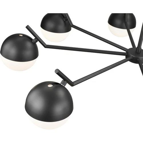 Z-Lite 7517-8MB Realm Sphere Chandelier Matte Black - Picture 6 of 8