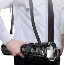 1000W Rechargeable LED Flashlight 15000mAh Tactical Torch 5 Modes Waterproof