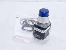 246971 New-No Box; Allen-Bradley 800T-PB16B Illuminated Blue Push Button 120VAC