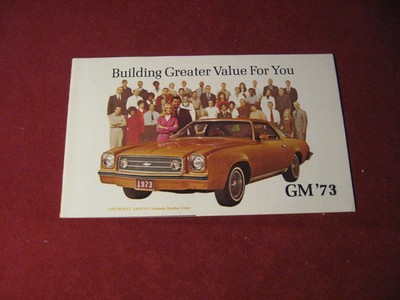 1973 GM All Moel Stockholders Brochure