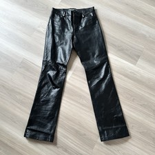 Gap Vintage Leather Pants Y2K/ 2000's Black size 4 bootcut mid waist