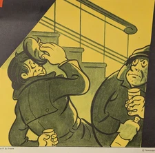 Anti-alcohol POSTER Drunkennes Boozer - Vodka Original Soviet Ukraine 1987