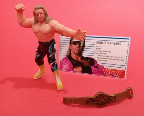 WCW Galoob Michael P.S. Hayes  Wrestling Figure  W...