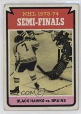 1974-75 Topps NHL 1973-74 Semi-Finals Phil Esposito Tony Chicago Blackhawks 12bq