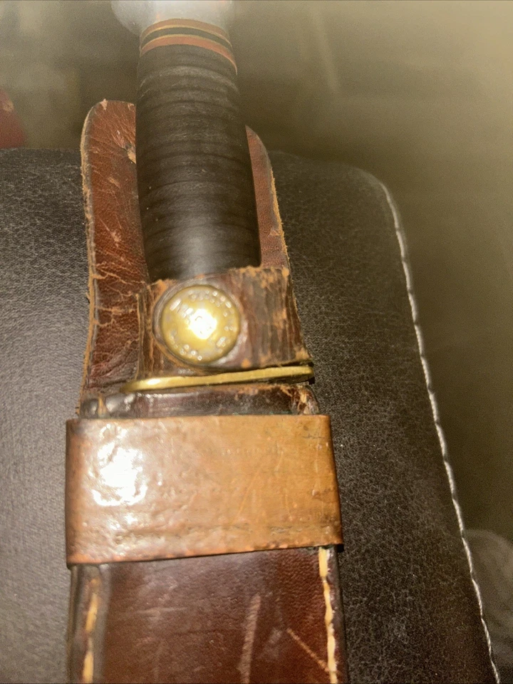 Cuchillo de caza MARBLE'S Gladstone MI DE COLECCIÓN Pre-WW2 6 hojas IDEAL funda original Foto 2 de 4