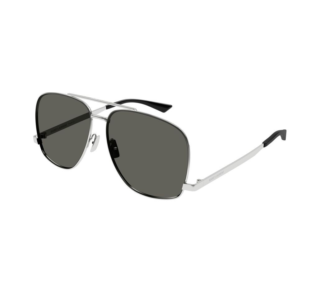 NUOVI OCCHIALI DA SOLE SL653 LEON 001 SAINT LAURENT DONNA AVIATOR ARGENTO EYEWEAR