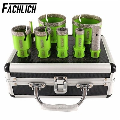 Diamond Drilling Bit Set Tile Hole Saw Cutter Tool 8pcs/Box Angle Grinder M14