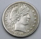 1911 Barber Quarter 25C VF Details Very Fine Full Liberty Silver 90%