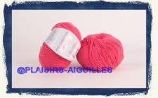 3 pelotes de coton PHIL CABOTINE PETUNIA NEUVES