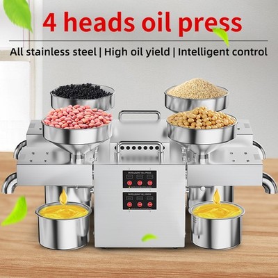 4 in 1 Commercial Automatic Oil Press Machine for Seeds & Olive Oil Extractor