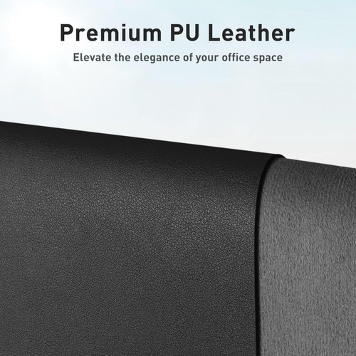 Leather Desk Pad Protector, Pad, Office Desk Mat, Non-Slip PU Leather Desk Bl... - Picture 4 of 9
