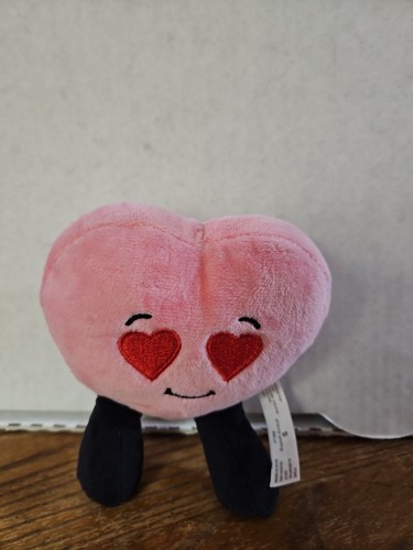 Pink Heart Plush American Greetings Stuffed Plush 5" Heart Eyes - Picture 1 of 8