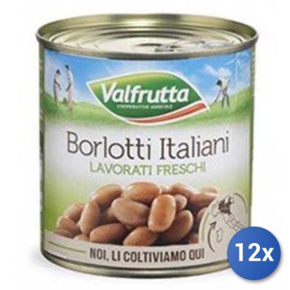 12X Multipack Valfrutta Borlotti Beans 400G