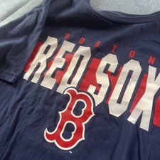 NWT Licensed Official Boston Red Sox Tee Shirt Unisex Youth XL 16/18 Women  s XS