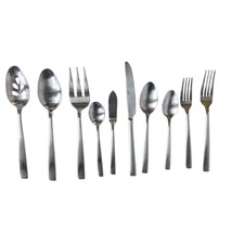Member's Mark Premium 65 Piece Stainless Steel Flatware Set, Mirror Finish