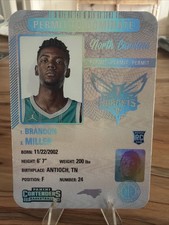 BRANDON MILLER 2023-24 CONTENDERS #8 DIE-CUT ROOKIE PERMIT TO DOMINATE SP