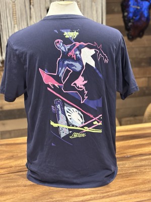Team Liquid x Marvel Spider Man 2099 Men s Large Navy Graphic Cotton T Shirt