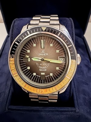 Vintage Janer Squale Medium 30 ATM ETA 2872 Ref. 40.252 Automatic 35mm