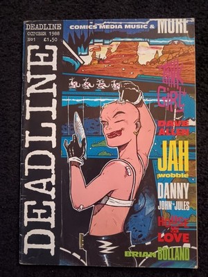 Deadline #1 Oct 1988 Jamie Hewlett 1st Appearance Of Tank Girl