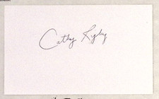 Cathy Rigby Actress Speaker Gymnast Autograph 3x5 Card