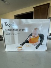 Toogel Portable Hook-on Chair Baby Table Clamping Chair Grey