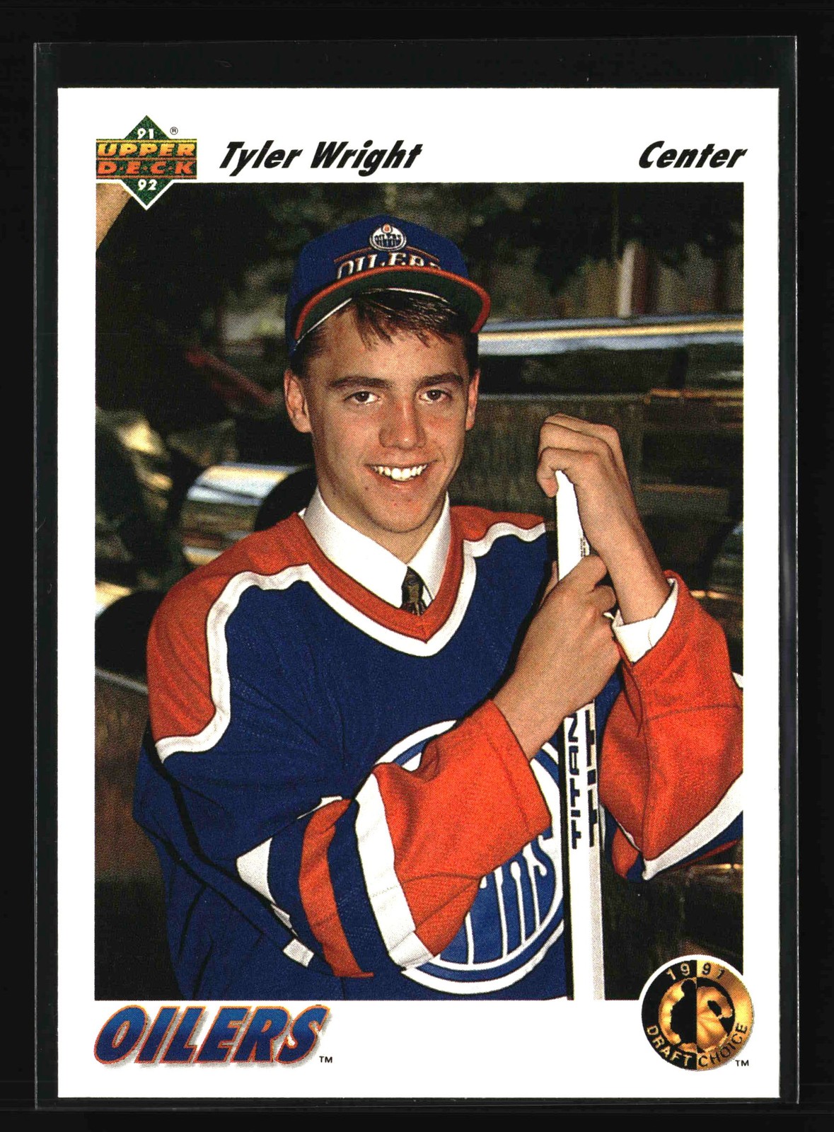 1991-92 Upper Deck - #67 Tyler Wright RC - Edmonton Oilers