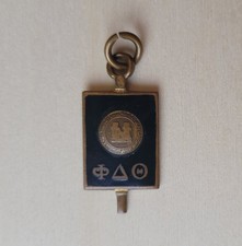 Antique Phi Delta Theta Washington And Jefferson College Bronze Pendant Charm