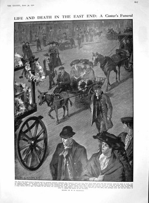 Alter 1910 East End London Coster'S Funeral Hardwick Wandteppich Herzog Devo 20.