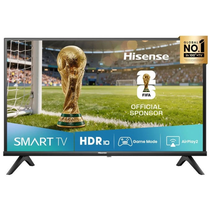 Hisense Hisense smart tv 32 pollici, 32E43QT, HD ready, LED, VIDAA U8, DVB-T2-S2
