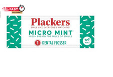 Plackers Micro Mint Dental Floss Picks, Made with Super Tuffloss , Protected Fol