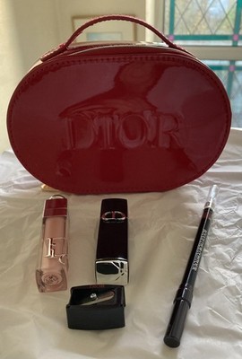 Dior Couture Lip Essentials Geschenkset Limited Edition in Rot Kosmetiktasche Neu OVP