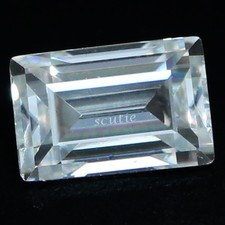 Certified DE Color VVS1 Excellent Cut 1.5x2 MM Baguette White Natural Diamond