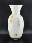 Vintage Lavorazione Murano Glass Millefiori Vase 12”