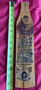 Vintage Hot Springs Arkansas Souvenir Fanny Whacker Novelty Wooden Folk Art