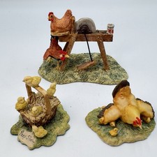 Lowell Davis (3) Pollos She Lay Low, Peep Show Chicks, Goldie y Peeps Schmid