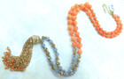 Light Carnelian Natural Stone, Chain Boho, Mala beads - Graduate Necklace — photo 4