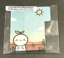 New TCMC Self Growth Sticky Notes Mini Notepad The Coffee Monsterz Co