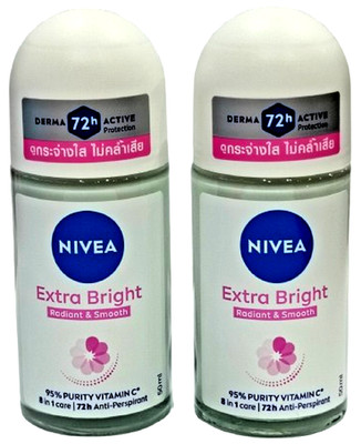 Nivea Radiant & Smooth 8-in-1 Care Antiperspirant Roll On 72h Vitamin C 50ml x 2