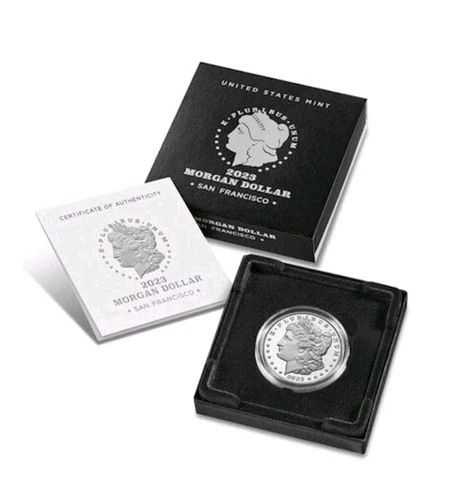 2023 Morgan Silver Dollar Proof Coin With BOX - San Francisco