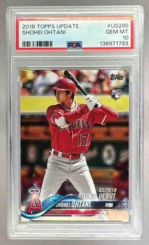 136971793 Shohei Ohtani 2018 Topps Update #US285 Rookie RC PSA 10